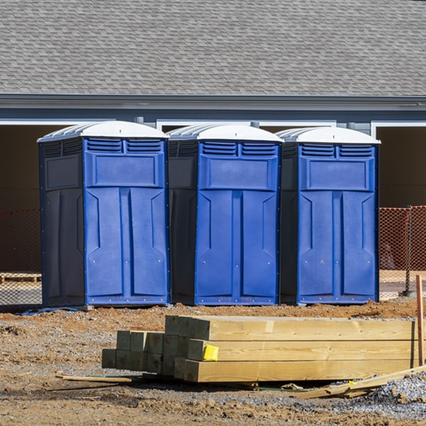 what is the expected delivery and pickup timeframe for the portable toilets in North Berwick Maine